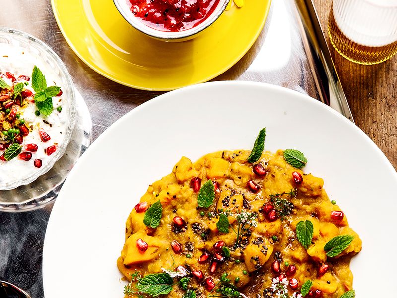 Spicy butternut squash curry warms the mind and body
