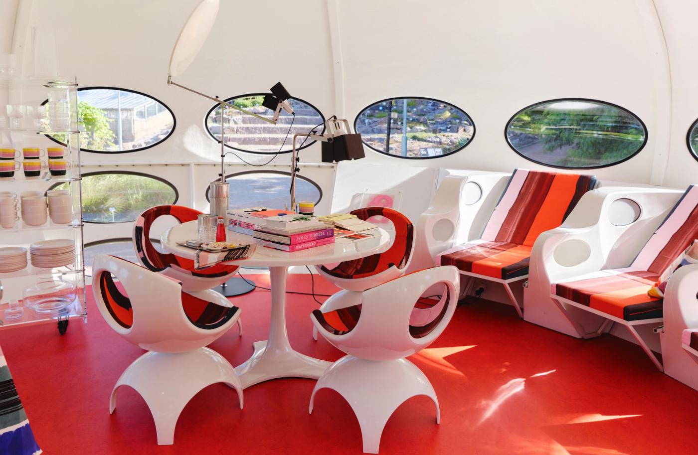 Marimekko and Futuro, interior image of Futuro