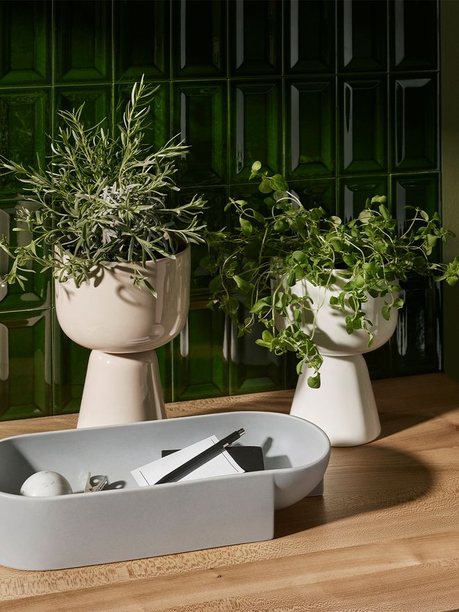 Iittala Nappula plant pot, beige