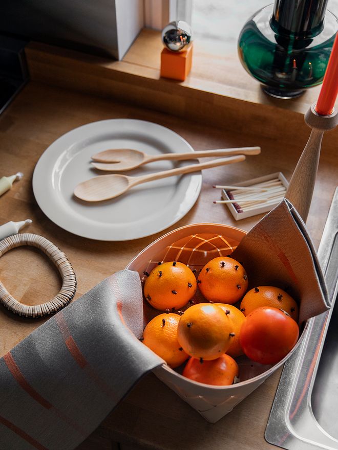Citrus fruits in a basket