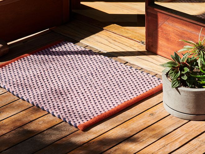 Hay Door mat, pink