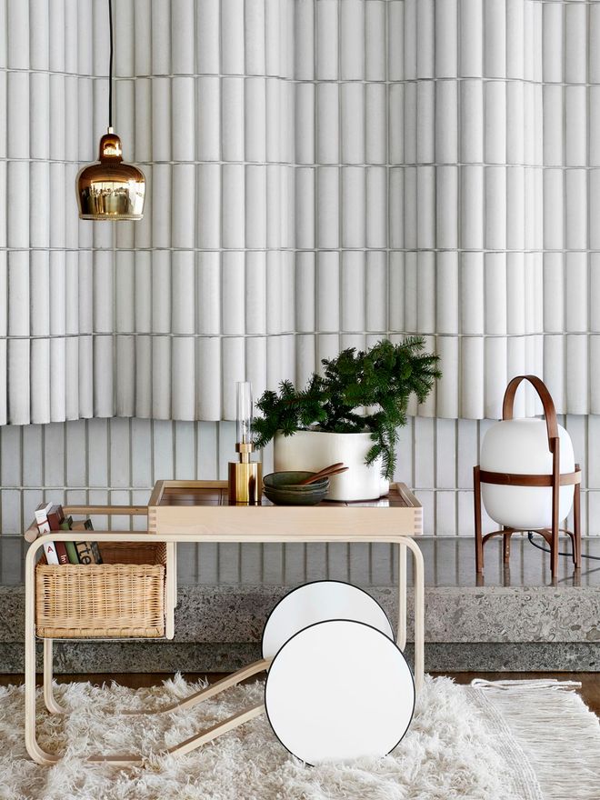 Artek Riihitie plant pot B, white gloss