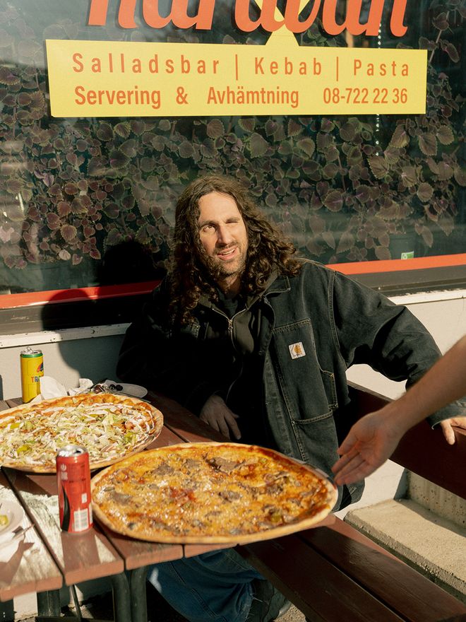 Two large pizzas