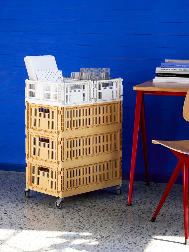 HAY Colour Crate with wheels