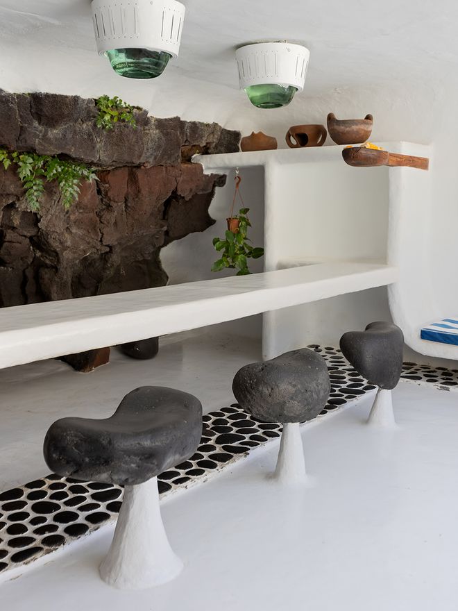 A bar in Jameos del Agua on Lanzarote.