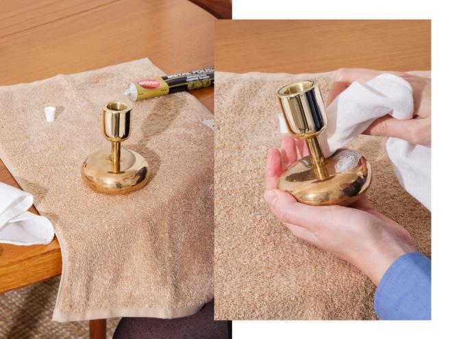 Iittala Nappula in brass
