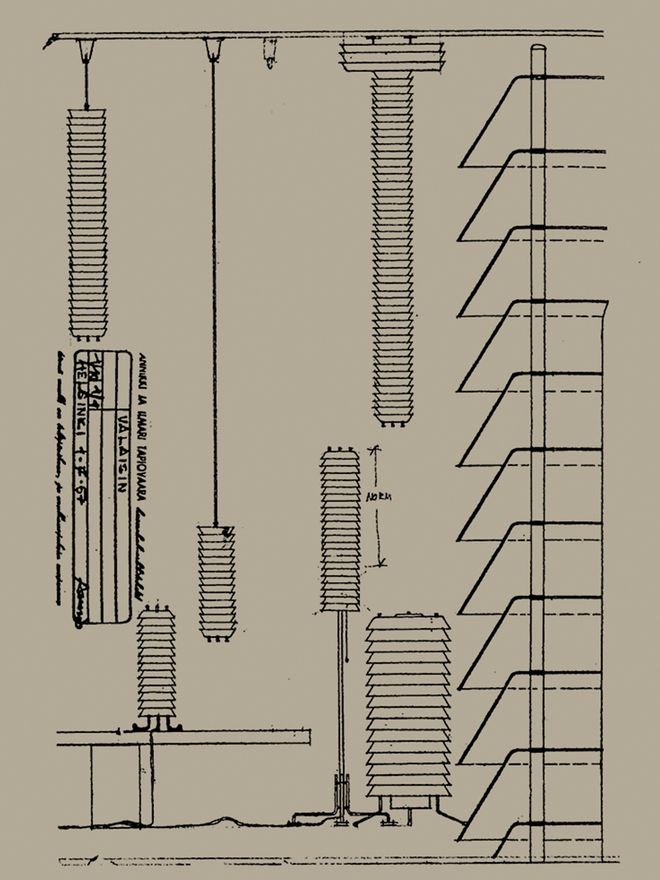 Original drawings of Maija luminaries