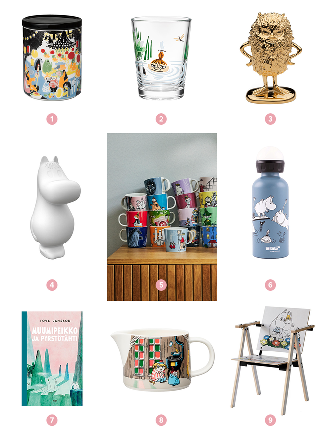 Muumituotteet Finnish Design Shopissa