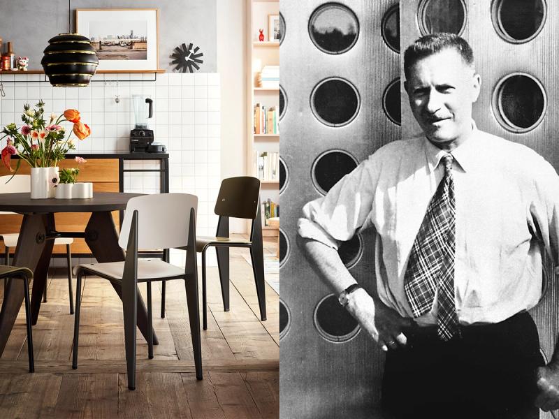 Jean Prouvé was a design experimenter whose imprint is visible both in furniture design and architecture