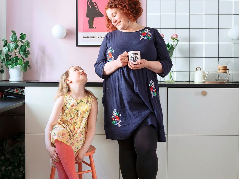 Vaaleanpunaisella maustettu unelmakolmio Käpylässä