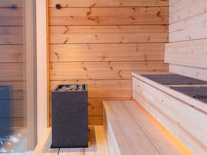 Finnish sauna in Lapland