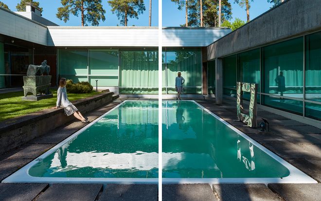 Elina Brotherus: Swimming Pool Diptych