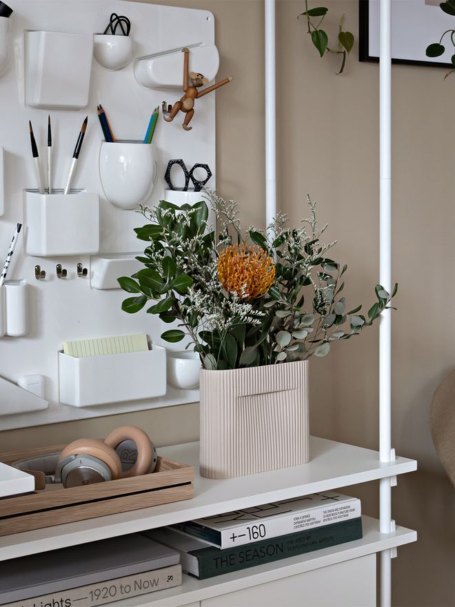 Muuto Ridge vase, 16,5 cm, beige