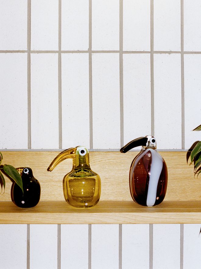 Anu Penttinen glass birds, Iittala
