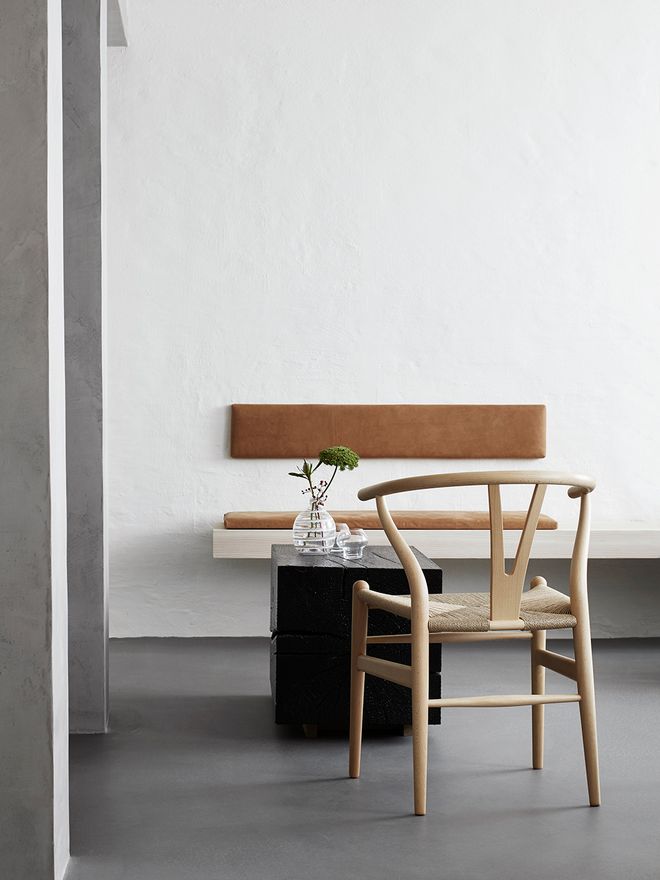 Carl Hansen & Søn CH24 Wishbone chair, soaped beech - natural cord