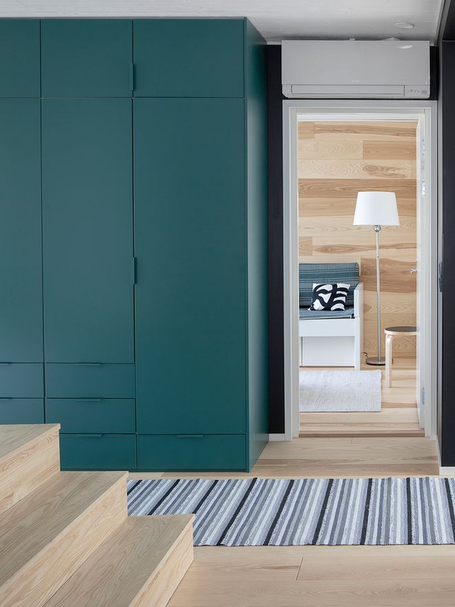 “Wooden surfaces make a stone building warm and cozy”