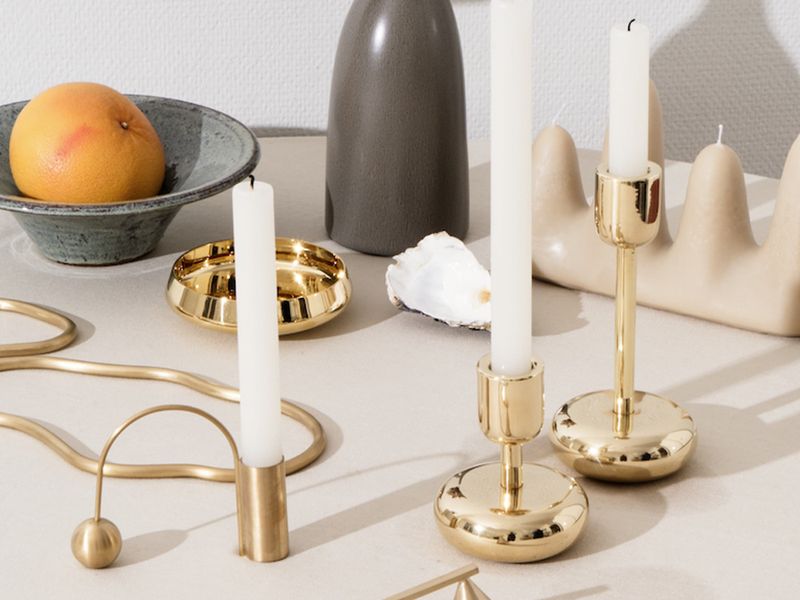 Brass looks good both shiny and patinated – how to clean a brass Nappula candleholder (if you wish)