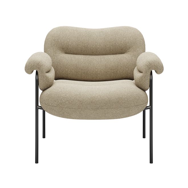 Fogia  Bollo lounge chair, Main Line Flax 20 - black