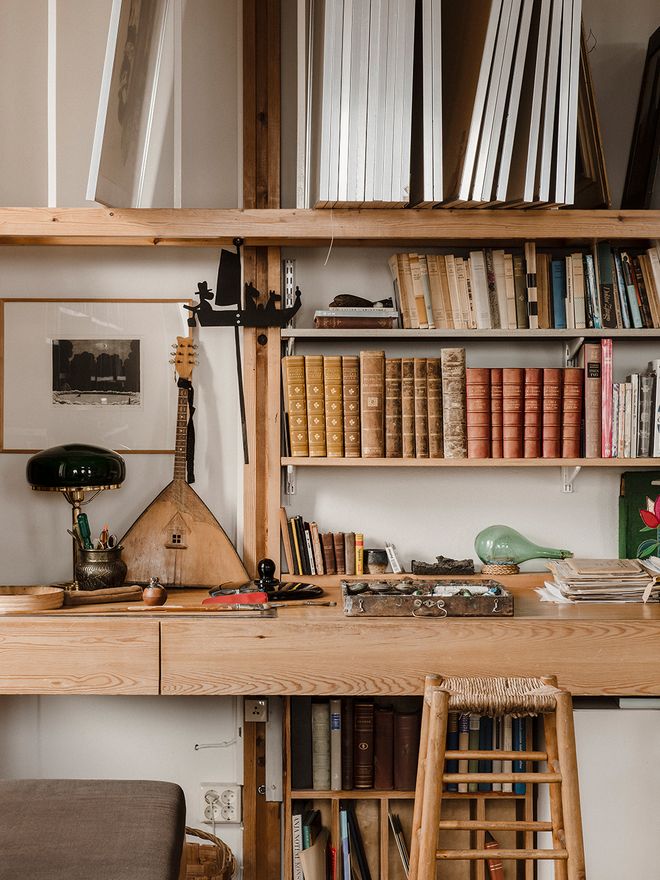 A detail of objects in Tove Jansson's home
