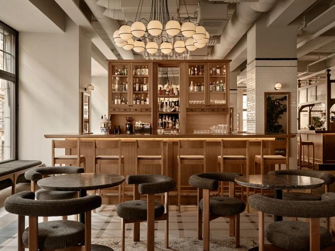 Interior of the Bouchon Carême restaurant