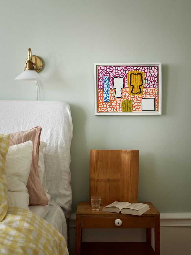 Sigfrid Billgren's home, painting in bedroom 