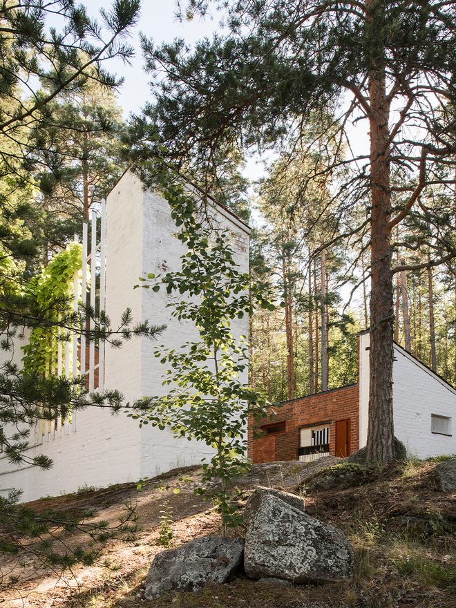 The exterior image of the Muuratsalo Experimental House