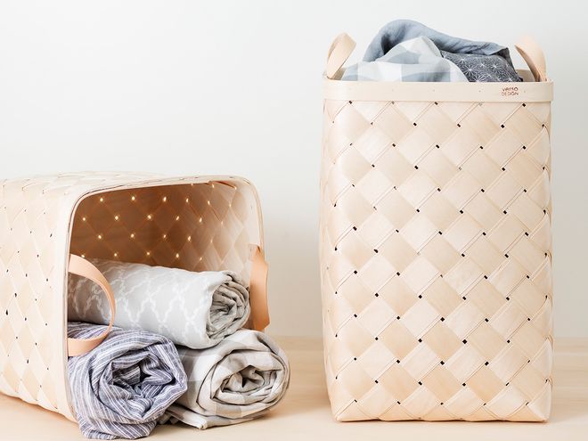 Verso Design's birch baskets