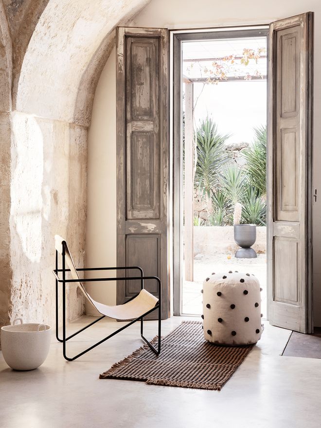 Ferm Living's Desert Lounge chair indoors.
