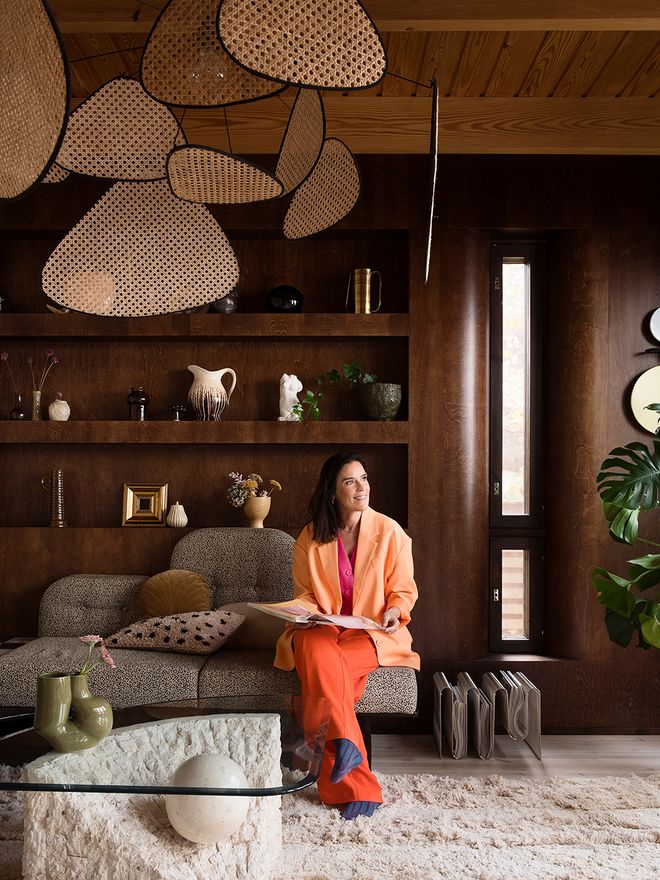 Portrait of Tanja Nikunen in her living room