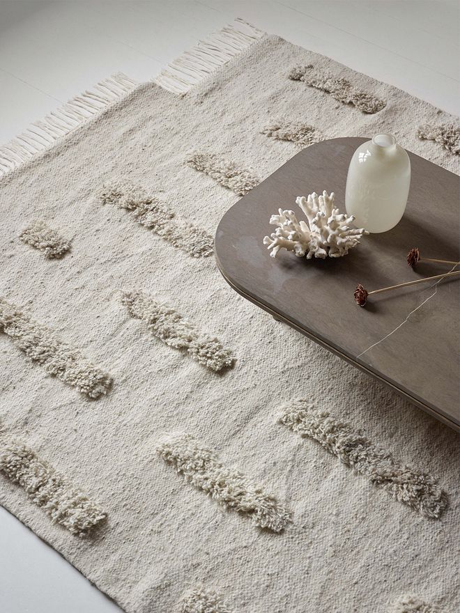 Sera Helsinki Laine rug woven, off white