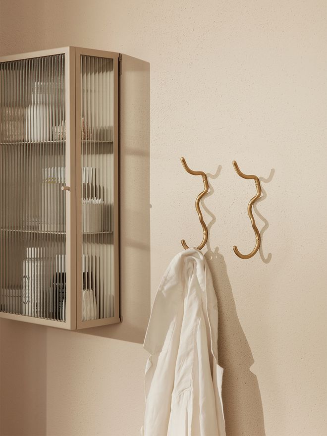 Ferm Living Curvature hook, brass