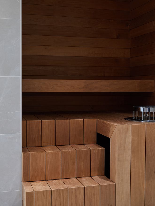 A modern Finnish sauna