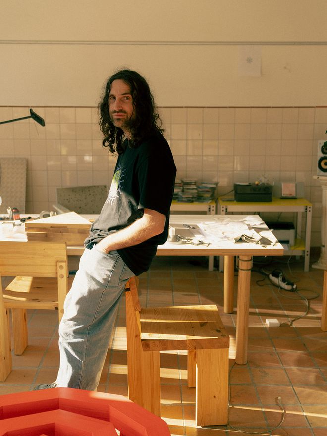 Fredrik Paulsen with Vaarnii furniture 