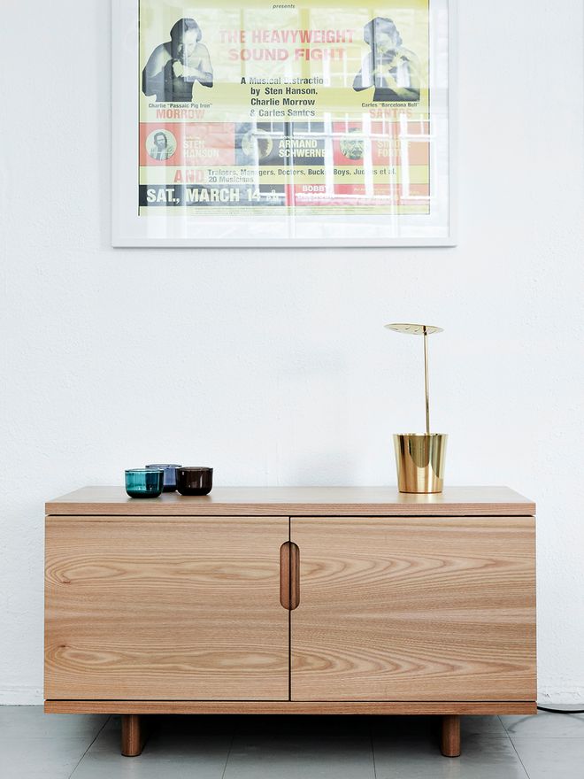 Wooden Credenza Uno sideboard by Harri Koskinen