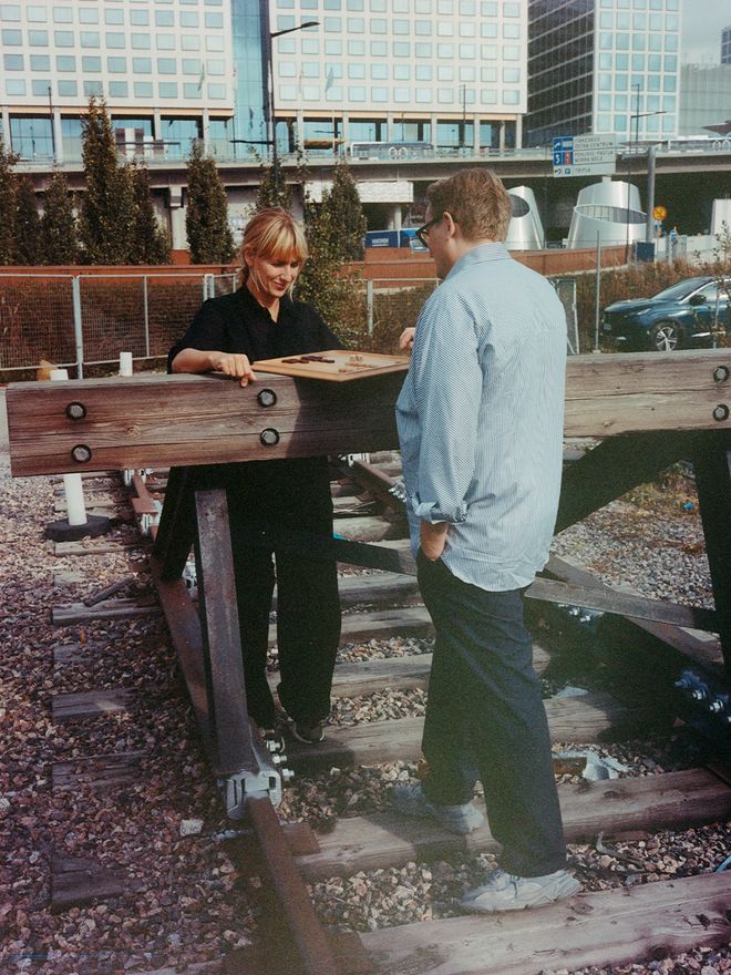 An image featuring TAF Studio at the PELATA pieces launch event in Helsinki.