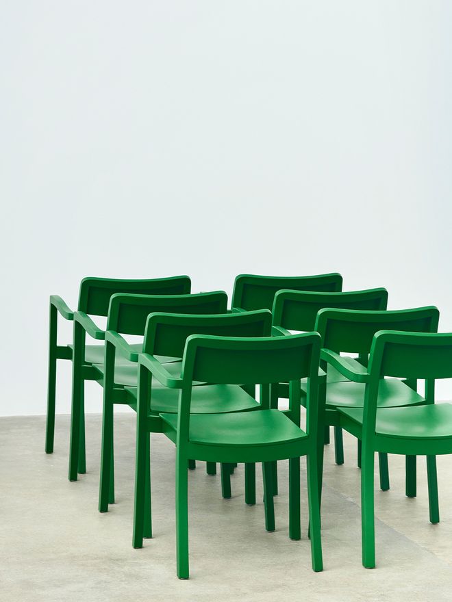 An image featuring Danish design brand HAY's most iconic items.
