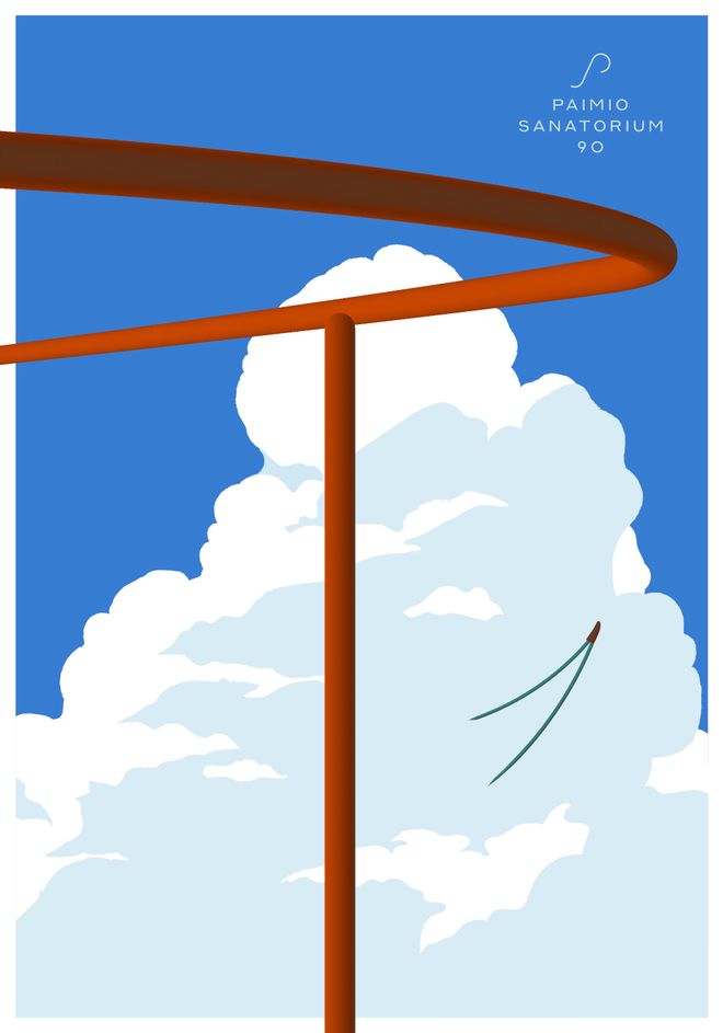 Tuukka Tujula's poster design “Raitis ilma”.