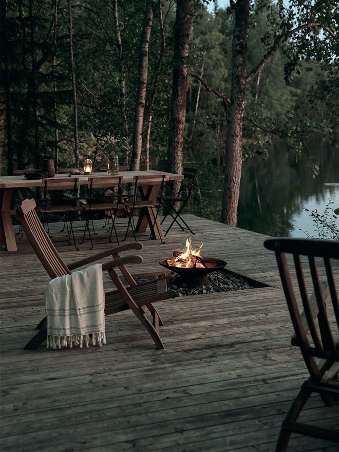 Helios fireplace by Skagerrak