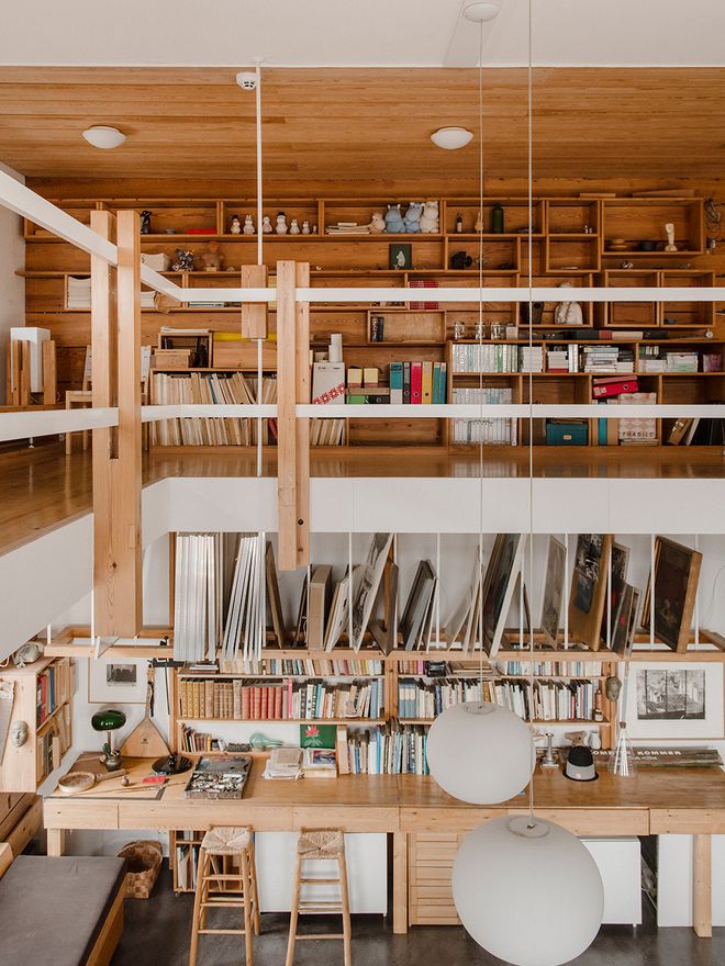 Loft space in Tove Jansson's studio