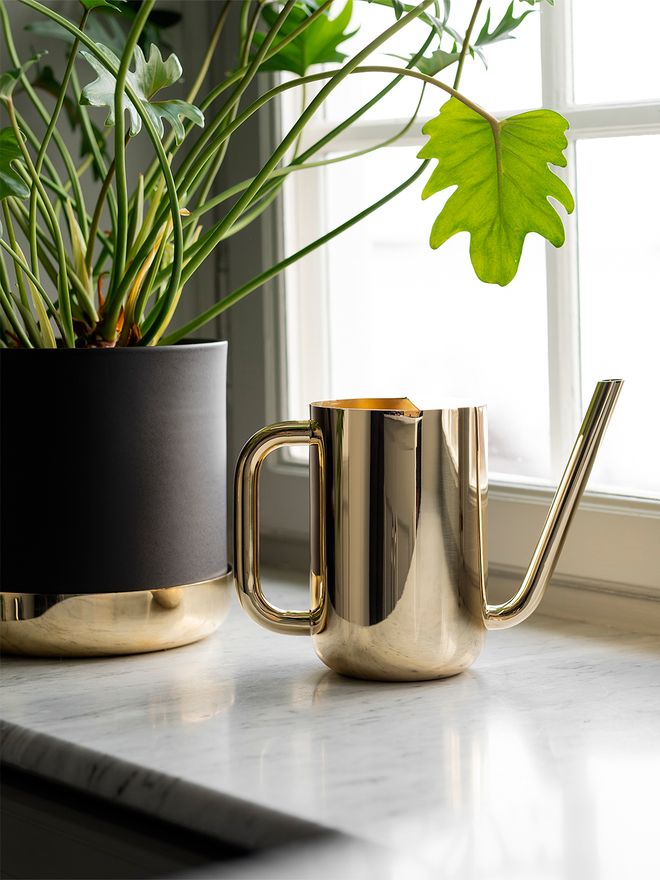 Skultuna Nurture watering can, brass