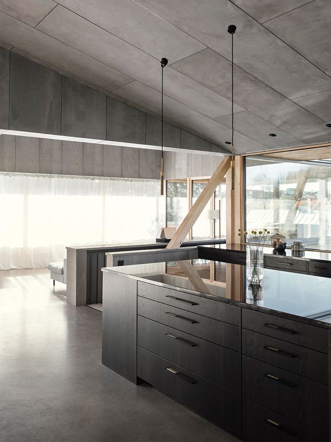 An image featuring the interior of Villa Radal, a private home designed by Olson Lyckefors architects.
