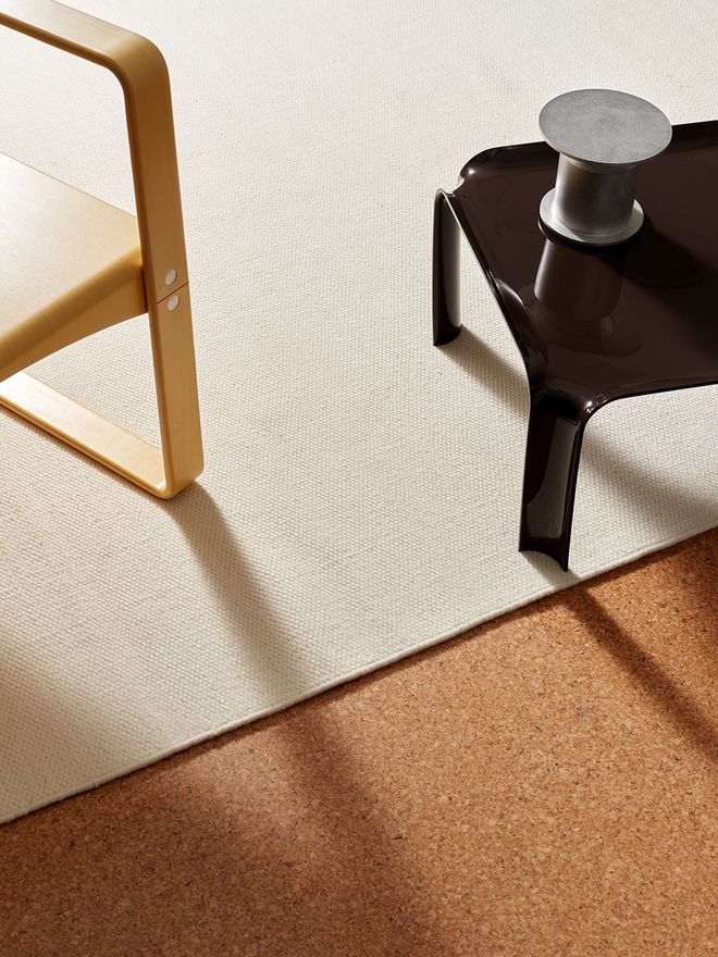 Vasten wool rug by Tenten, white