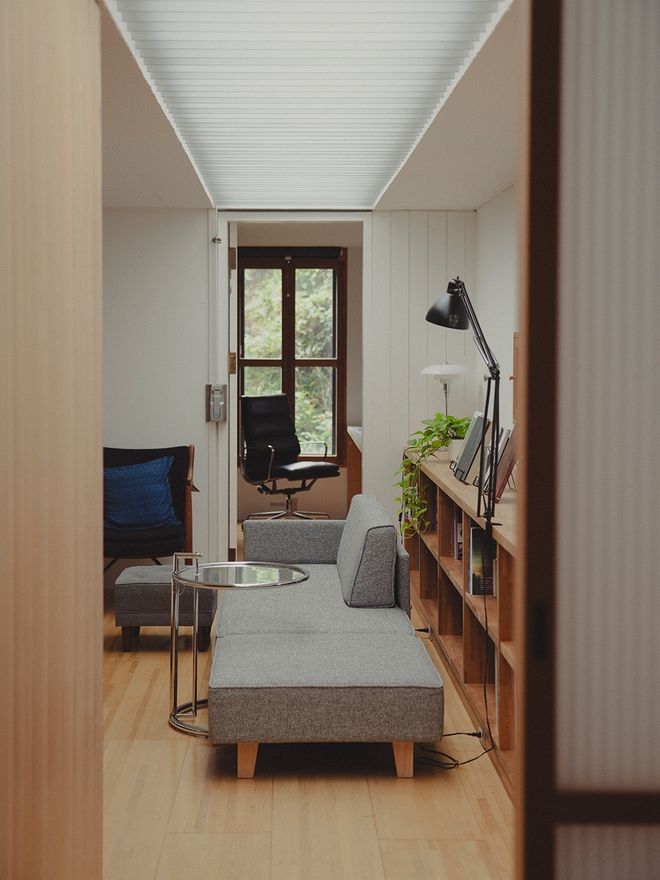 A view of a lounge area upstairs