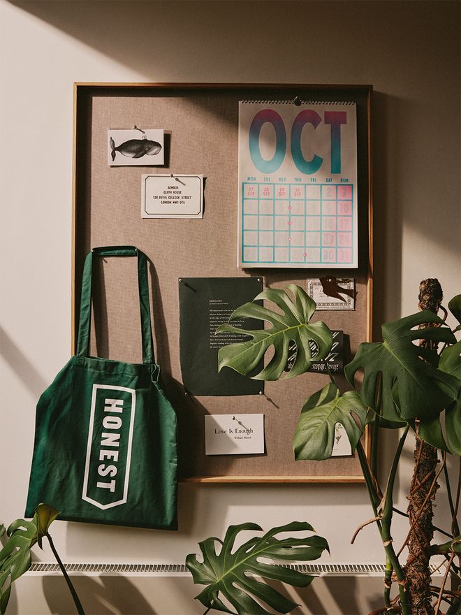 Ferm Living  Scenery pinboard, wide, oak