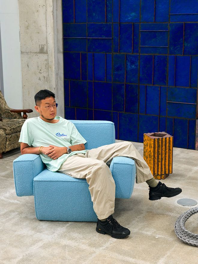 Kwangho Lee ja Hunk-nojatuoli