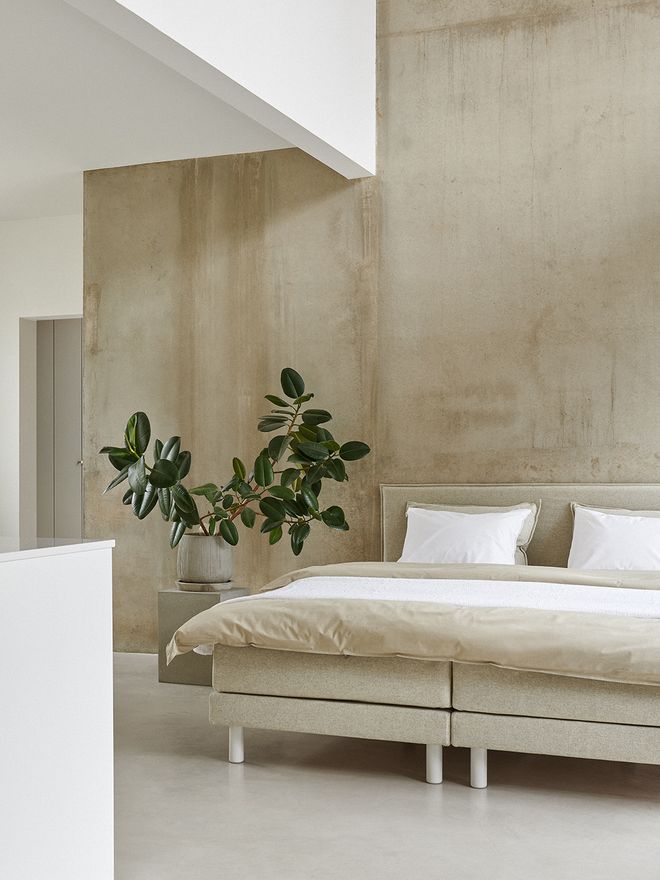 Matri Aina bed, 160 x 200 cm, beige
