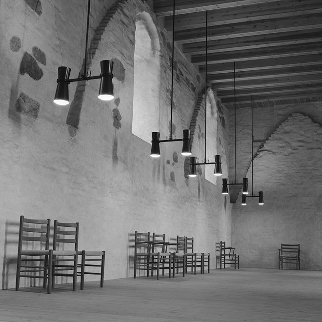 Carin Bryggman's chairs and lamps in Turku Castle