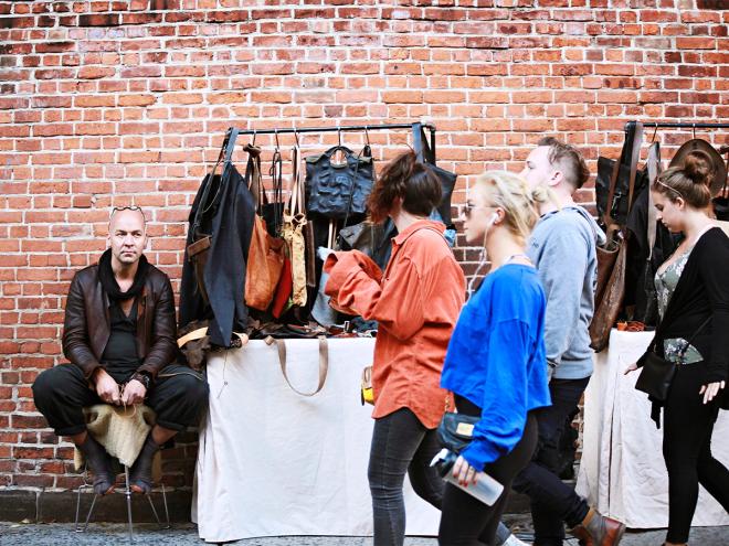 New York on foot: Nolita square