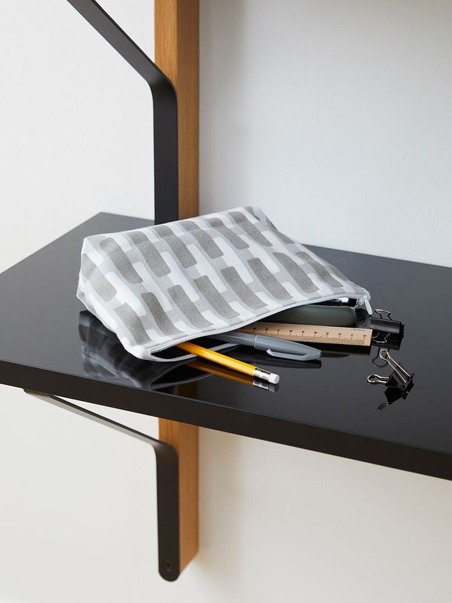 Artek Siena pouch, small, grey - light grey