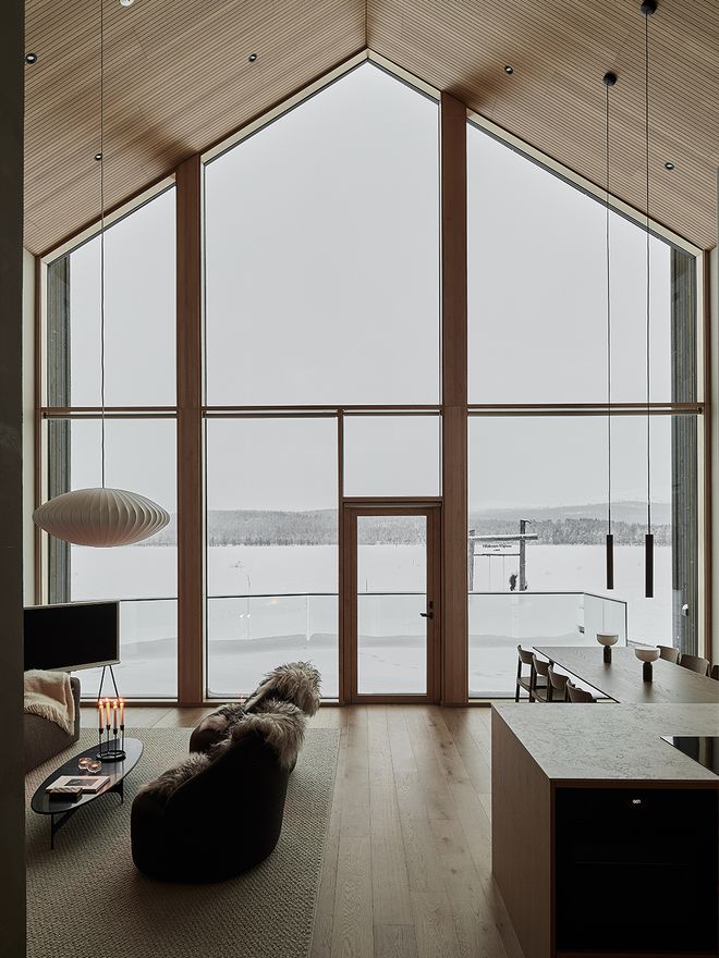 An image featuring a villa in Finnish Lapland called the House of Northern Lights.